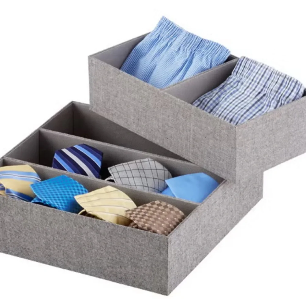 NWT Cambridge Drawer Organizer 2-Section in Grey (but looks brown)